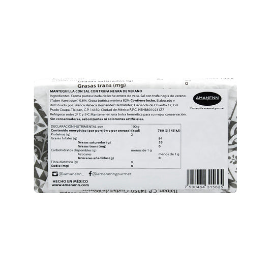 Mantequilla Amanenn Sal con trufa negra de verano 100g ⭐️