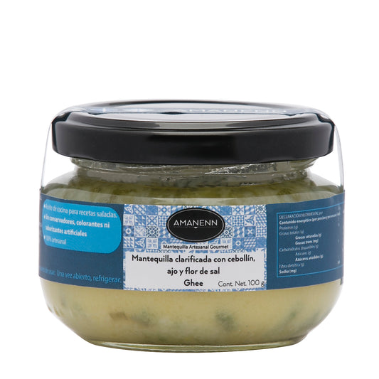 Ghee Amanenn "La Original” (cebollín, ajo y flor de sal) 100g